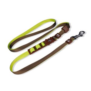20mm Hands Free Leash Brown Yellow