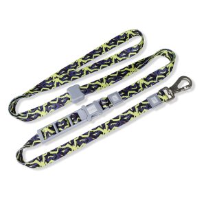 20mm Patterned Hands Free Dog Leash Stone Leaf
