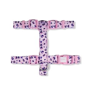 20mm Patterned Harness Pink Leopard