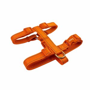 20mm Reflective Dog Harness Orange
