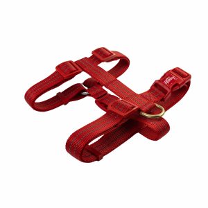 20mm Reflective Dog Harness Red