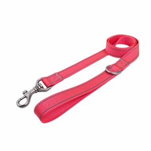 20mm Reflective Dog Leash Pink