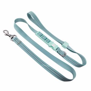 20mm Reflective Hands Free Dog Leash Blue