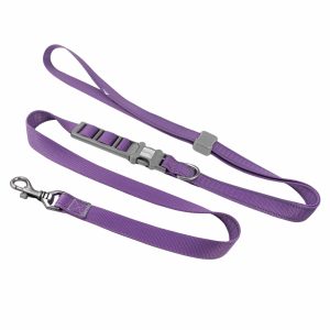 Purple Reflective Hands Free Dog Leash