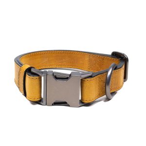 Tan Leather Dog Collar