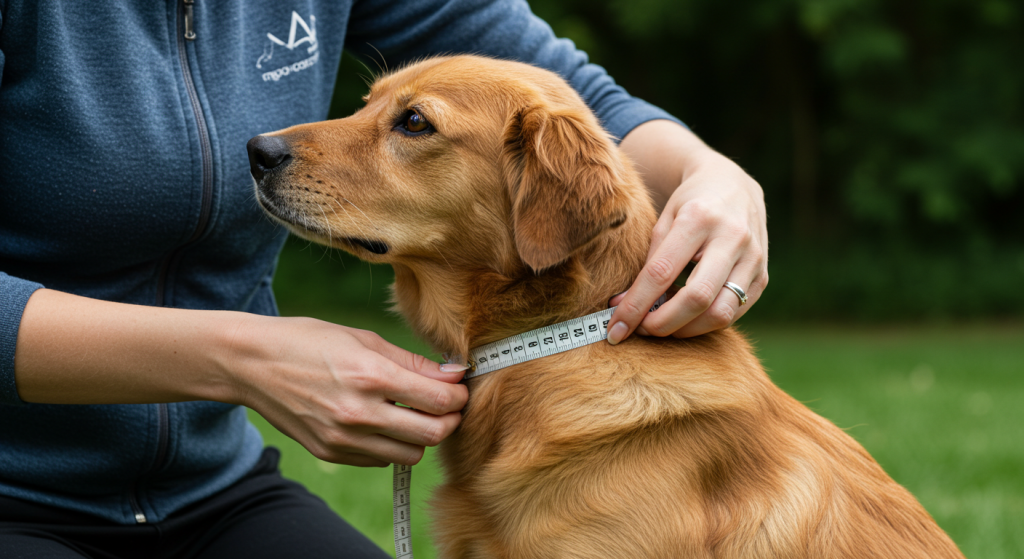 How do I measure my dog or cat for a collar to ensure a proper fit?