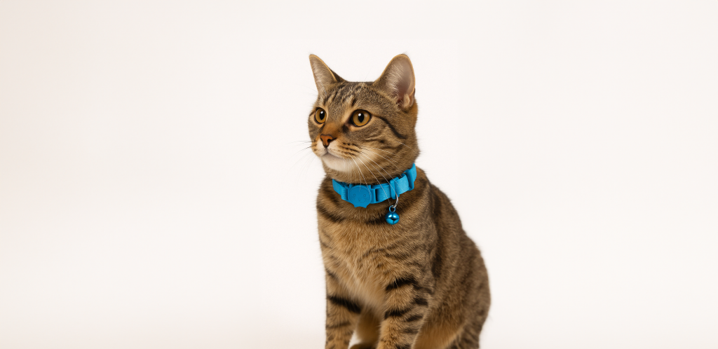 What makes an adjustable cat collar safe and comfortable for indoor and outdoor cats?