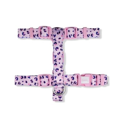 20mm Patterned Harness Pink Leopard