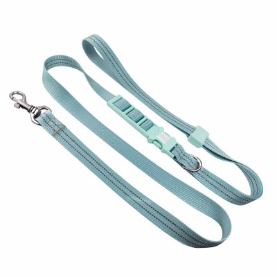 20mm Reflective Hands Free Dog Leash Blue